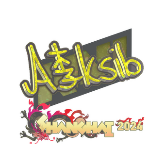 Sticker | Aleksib (Glitter) | Shanghai 2024 CS2 skin