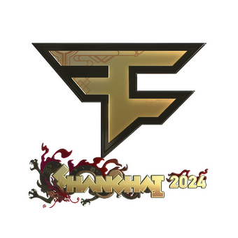 Sticker | FaZe Clan (Gold) | Shanghai 2024 CS2 skin