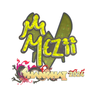Sticker | mezii (Glitter) | Shanghai 2024 CS2 skin