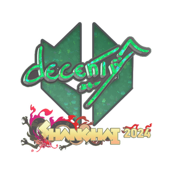 Sticker | decenty (Glitter) | Shanghai 2024 CS2 skin