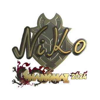 Sticker | NiKo (Gold) | Shanghai 2024 CS2 skin