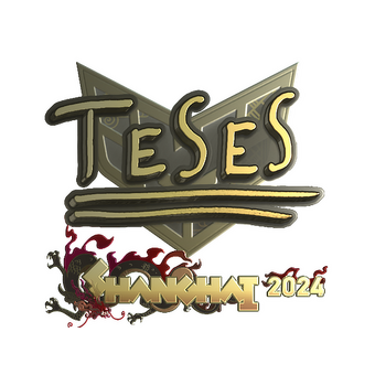 Sticker | TeSeS (Gold) | Shanghai 2024 CS2 skin