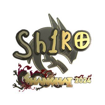 Sticker | sh1ro (Gold) | Shanghai 2024 CS2 skin