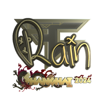Sticker | rain (Gold) | Shanghai 2024 CS2 skin