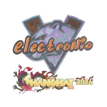 Sticker | electronic (Holo) | Shanghai 2024 CS2 skin