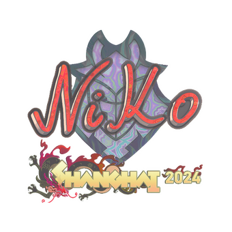 Sticker | NiKo (Holo) | Shanghai 2024 CS2 skin