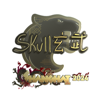 Sticker | skullz (Gold) | Shanghai 2024 CS2 skin