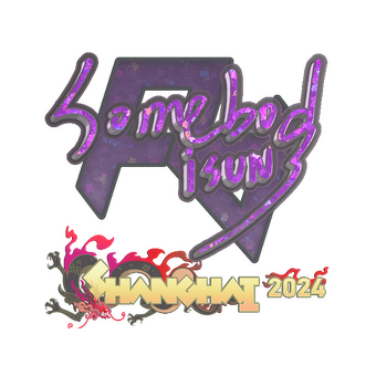 Sticker | somebody (Glitter) | Shanghai 2024 CS2 skin