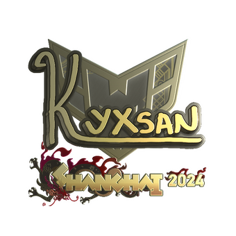 Sticker | kyxsan (Gold) | Shanghai 2024 CS2 skin