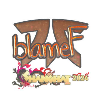 Sticker | blameF (Glitter) | Shanghai 2024 CS2 skin