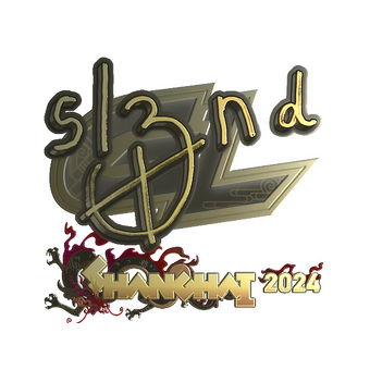 Sticker | sl3nd (Gold) | Shanghai 2024 CS2 skin