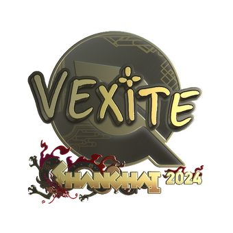Sticker | vexite (Gold) | Shanghai 2024 CS2 skin