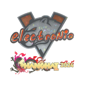Sticker | electronic (Glitter) | Shanghai 2024 CS2 skin