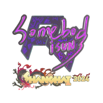 Sticker | somebody (Holo) | Shanghai 2024 CS2 skin