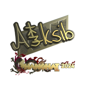 Sticker | Aleksib (Gold) | Shanghai 2024 CS2 skin