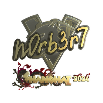 Sticker | n0rb3r7 (Gold) | Shanghai 2024 CS2 skin