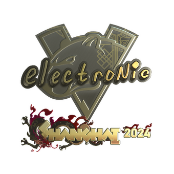 Sticker | electronic (Gold) | Shanghai 2024 CS2 skin
