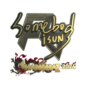 Sticker | somebody (Gold) | Shanghai 2024 CS2 skin