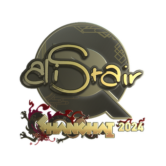 Sticker | aliStair (Gold) | Shanghai 2024 CS2 skin