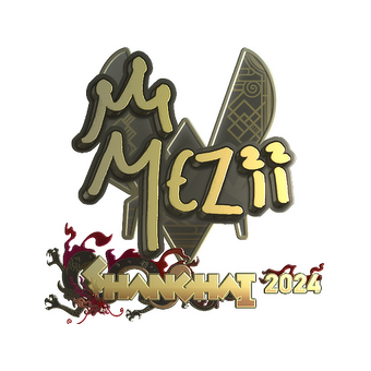 Sticker | mezii (Gold) | Shanghai 2024 CS2 skin