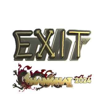 Sticker | exit (Gold) | Shanghai 2024 CS2 skin