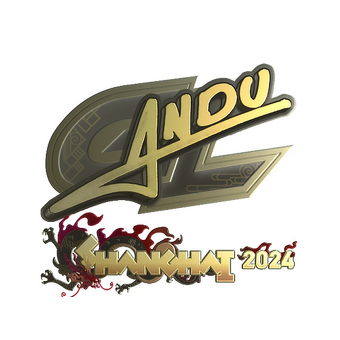 Sticker | aNdu (Gold) | Shanghai 2024 CS2 skin
