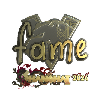 Sticker | fame (Gold) | Shanghai 2024 CS2 skin