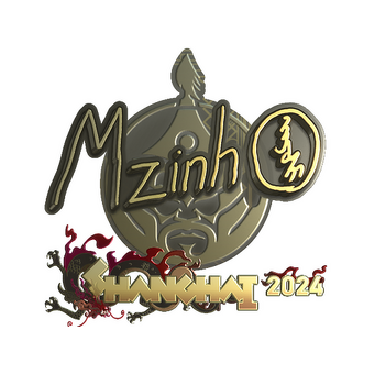 Sticker | mzinho (Gold) | Shanghai 2024 CS2 skin