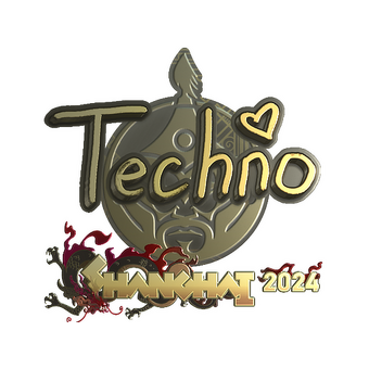 Sticker | Techno4K (Gold) | Shanghai 2024 CS2 skin