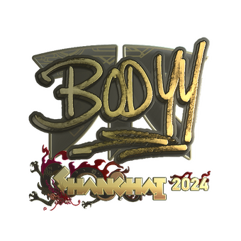 Sticker | bodyy (Gold) | Shanghai 2024 CS2 skin