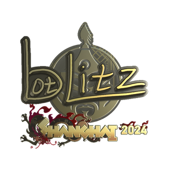Sticker | bLitz (Gold) | Shanghai 2024 CS2 skin