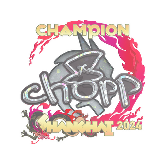 Sticker | chopper (Glitter, Champion) | Shanghai 2024 CS2 skin