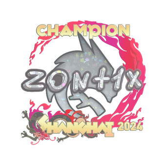 Sticker | zont1x (Glitter, Champion) | Shanghai 2024 CS2 skin