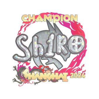 Sticker | sh1ro (Glitter, Champion) | Shanghai 2024 CS2 skin