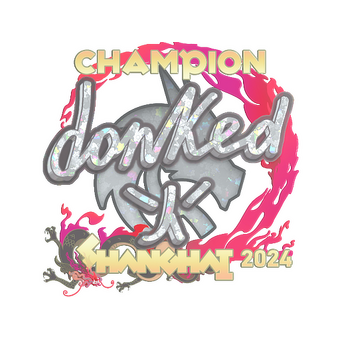 Sticker | donk (Glitter, Champion) | Shanghai 2024 CS2 skin