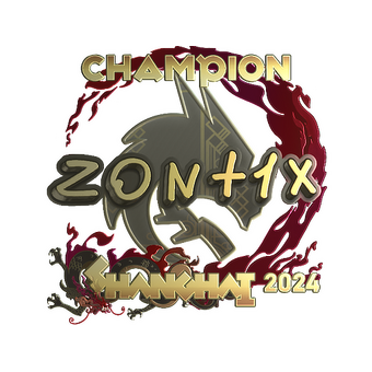 Sticker | zont1x (Gold, Champion) | Shanghai 2024 CS2 skin