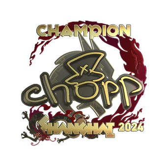 Sticker | chopper (Gold, Champion) | Shanghai 2024 CS2 skin