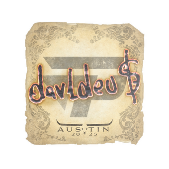 Sticker | dav1deuS | Austin 2025 CS2 skin