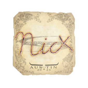 Sticker | nicx | Austin 2025 CS2 skin
