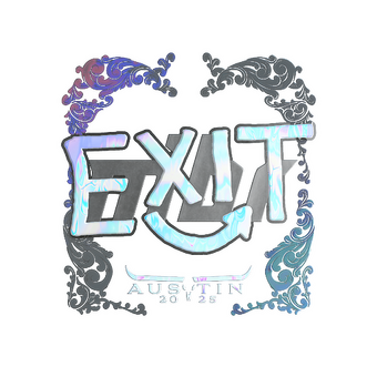 Sticker | exit (Holo) | Austin 2025 CS2 skin