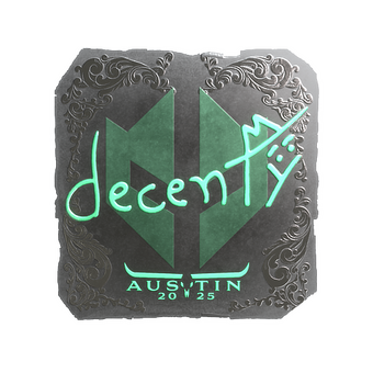 Sticker | decenty (Foil) | Austin 2025 CS2 skin