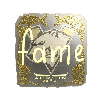 Sticker | fame (Gold) | Austin 2025 CS2 skin