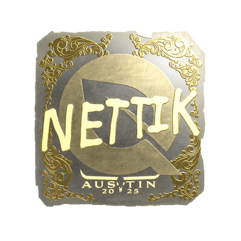 Sticker | nettik (Gold) | Austin 2025 CS2 skin