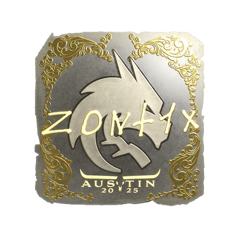 Sticker | zont1x (Gold) | Austin 2025 CS2 skin