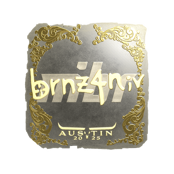 Sticker | brnz4n (Gold) | Austin 2025 CS2 skin