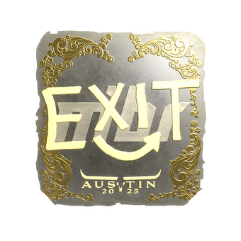 Sticker | exit (Gold) | Austin 2025 CS2 skin