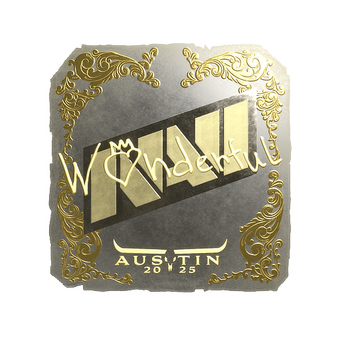 Sticker | w0nderful (Gold) | Austin 2025 CS2 skin