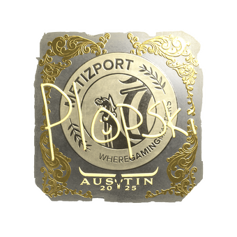 Sticker | Plopski (Gold) | Austin 2025 CS2 skin