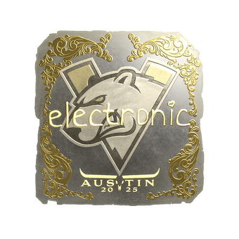 Sticker | electronic (Gold) | Austin 2025 CS2 skin