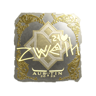 Sticker | zweih (Gold) | Austin 2025 CS2 skin